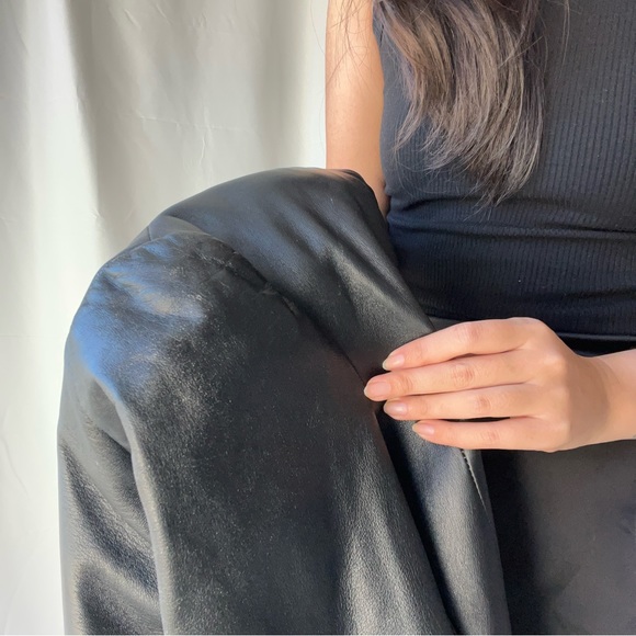 Dolce & Gabbana Leather Blazer in Black - Picture 5 of 7